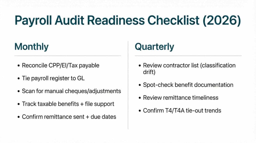 CRA Payroll Audit Red Flags: A 2026 Guide for Employers 4 CRA payroll audit red flags monthly and quarterly payroll audit readiness checklist (2026)