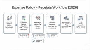 Expense policy small business workflow and receipts process