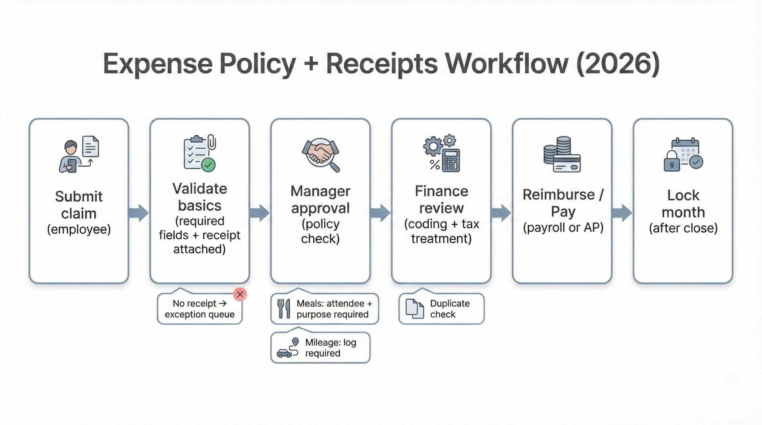 Expense Policy + Receipts Workflow: Stop Reimbursement Chaos (2026) 1 Expense policy small business workflow and receipts process