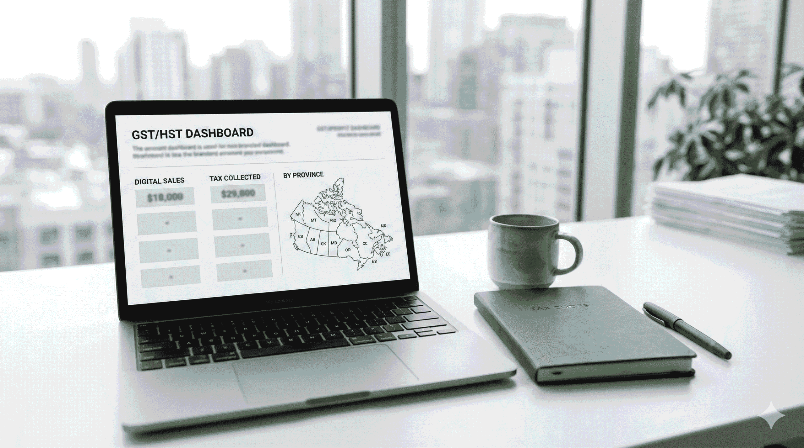 GST/HST on Digital Services in Canada (2026): A Business Guide 1 GST/HST on digital services Canada dashboard example for tracking tax by province